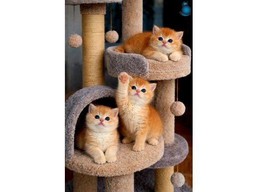 British Shorthair Golden Bebekler 