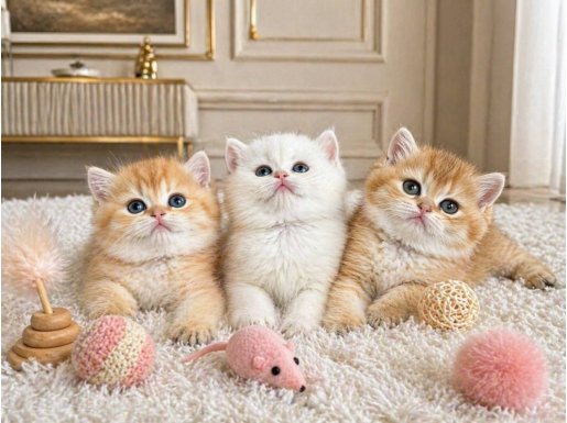 Üst Kalite Gerçek Cins British Shorthair Golden Yavrular 