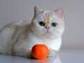 British shorthair kısırlaştırılmış yetişkin kedi 